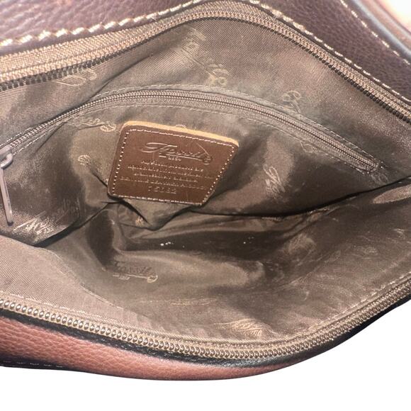 Vintage Fossil Brown Leather Crossbody Bag Wallet Organizer 75082 90s Y2K - Picture 8 of 14